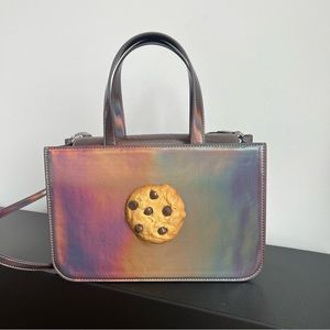 Puppets and puppets chrome iridescent metallic cookie bag medium